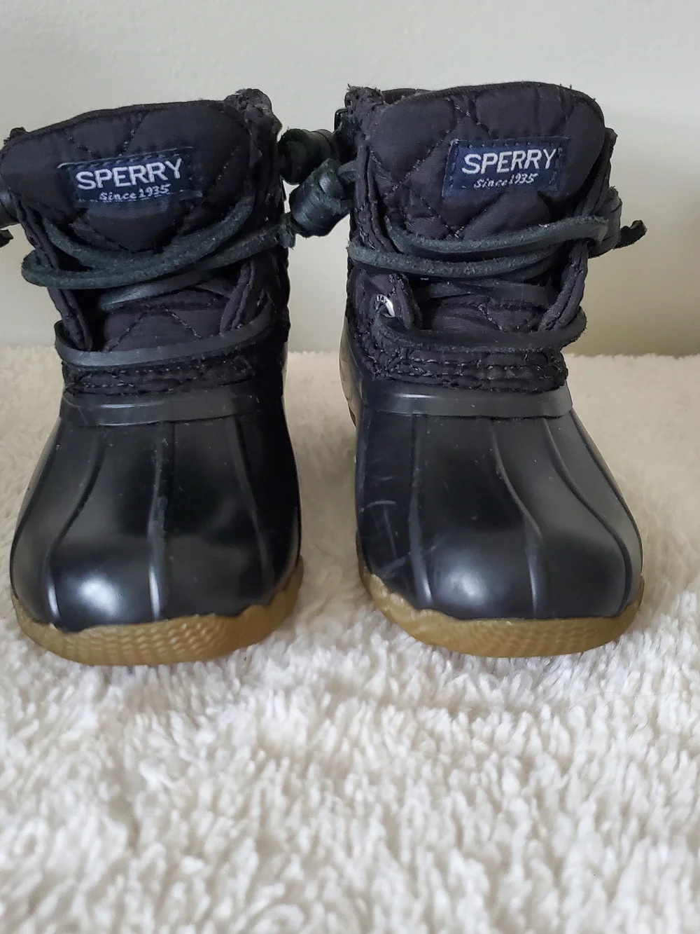 Sperry Kids Black Duck Boots